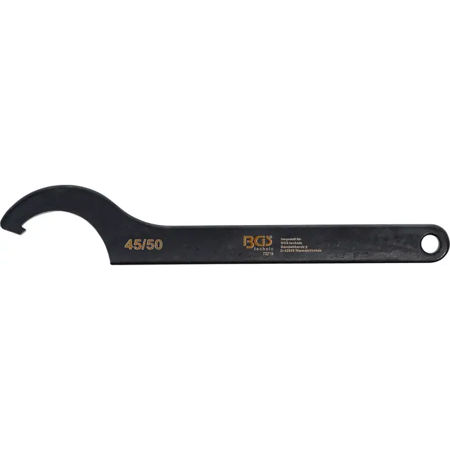 BGS Haaksleutel met neus - 45 - 50 mm
