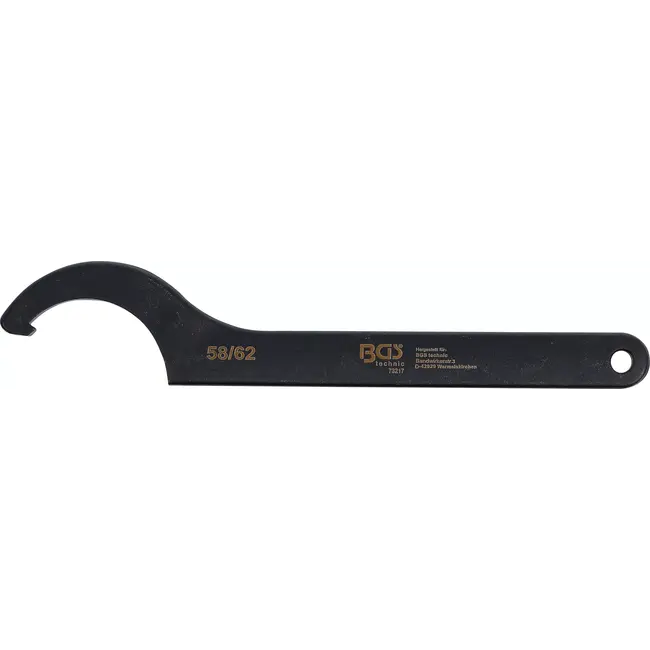 BGS Haaksleutel met neus - 58 - 62 mm