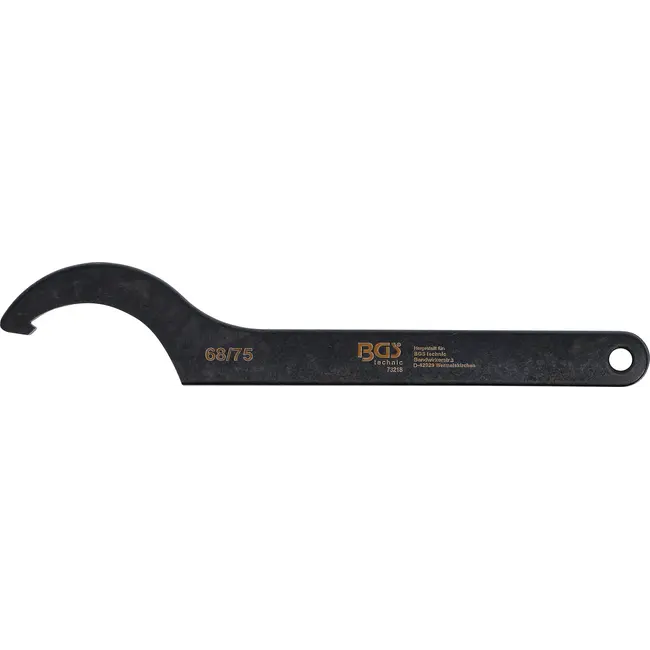 BGS Haaksleutel met neus - 68 - 75 mm