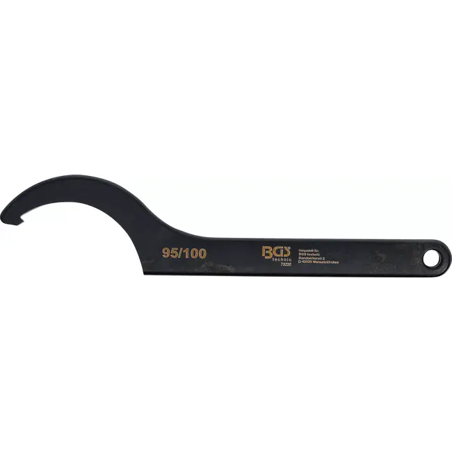 BGS Haaksleutel met neus - 95 - 100 mm