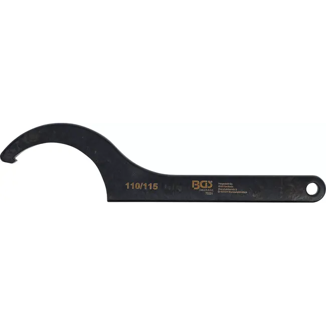 BGS Haaksleutel met neus - 110 - 115 mm