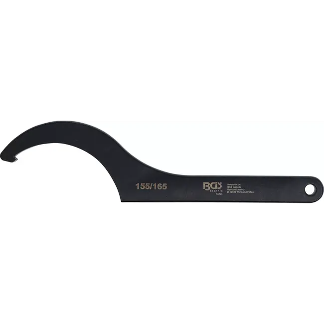 BGS Haaksleutel met neus - 155 - 165 mm