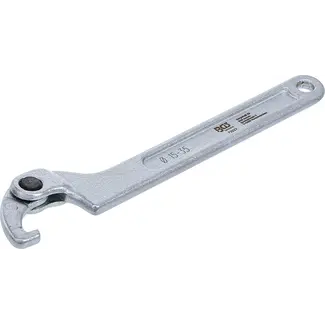 BGS Haaksleutel, verstelbaar, met neus - 15 - 35 mm