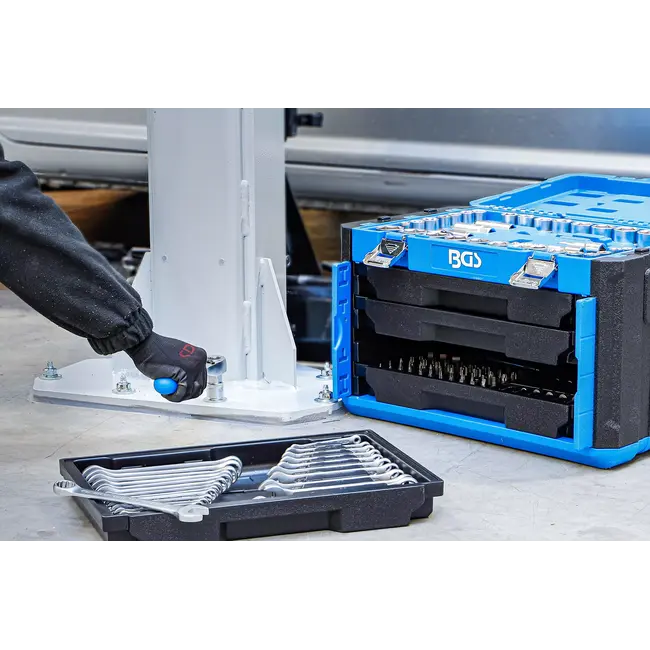 BGS Dopsleutelset zeskant - 1/4" / 3/8" / 1/2" - metrisch en inches - 300 delig