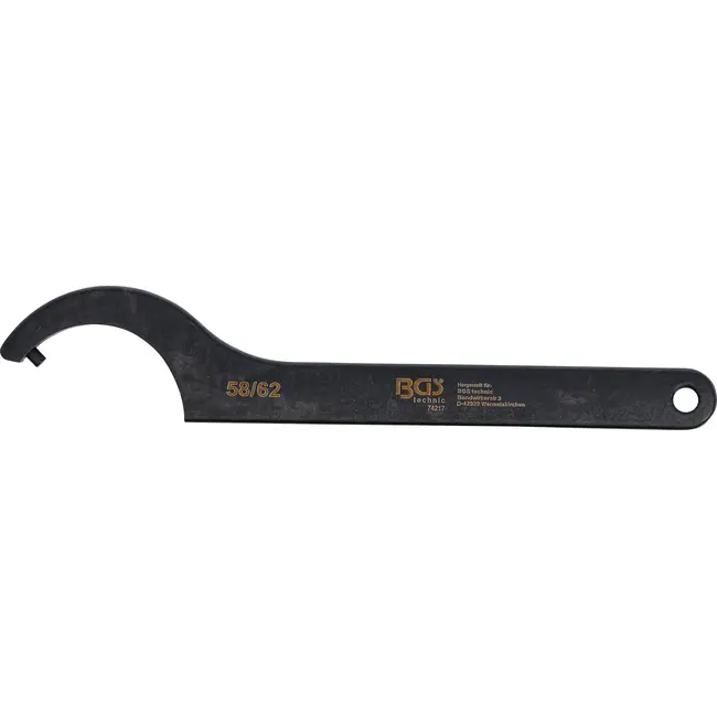 BGS Haaksleutel met pennen - 58 - 62 mm