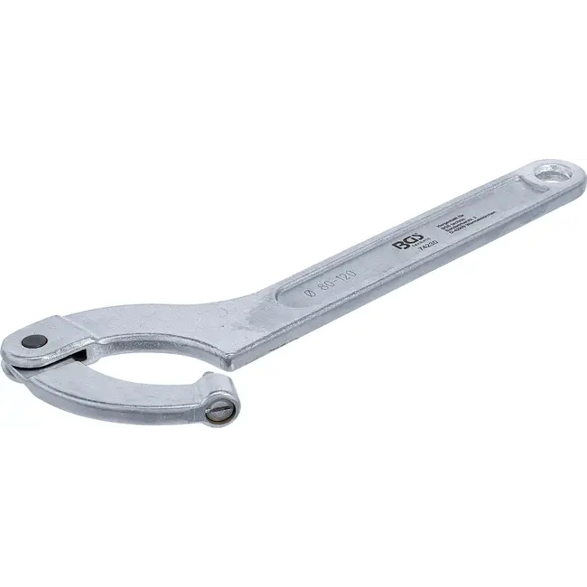 BGS Haaksleutel, verstelbaar, met pennen - 80 - 120 mm