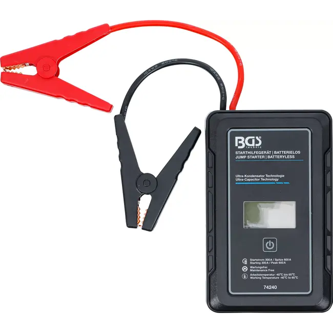 BGS Starthulpapparaat - zonder batterij - ultra-condensatortechnologie - 12 V / 300 A / 600 A