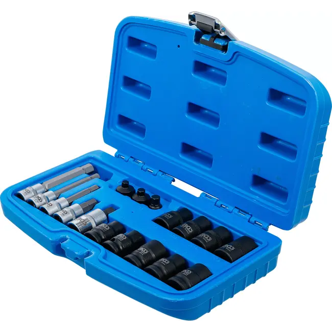 BGS Remklauwdopsleutel- en dopsleutelbitset - 17 delig