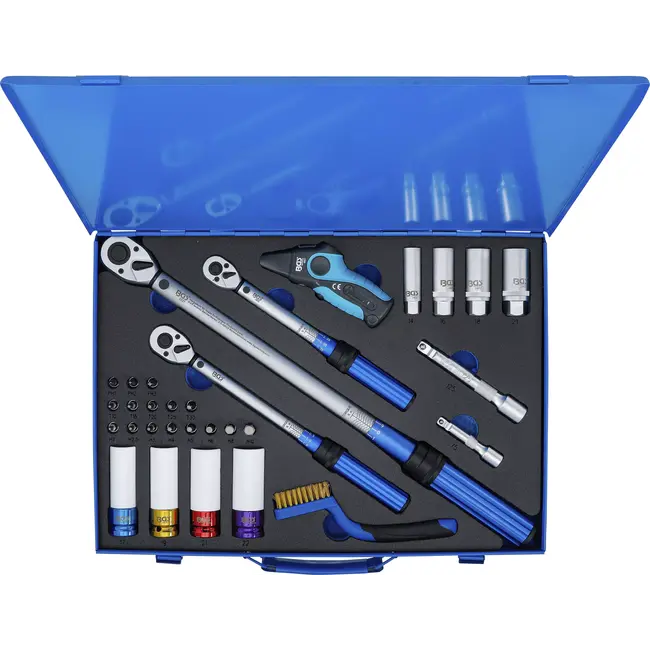 BGS Momentsleutelset - 1/4", 3/8", 1/2" - 31 delig