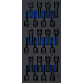 BGS technic Gereedschapsmodule 1/3: kracht dopsleutelbitset - 1/2" - 24 delig