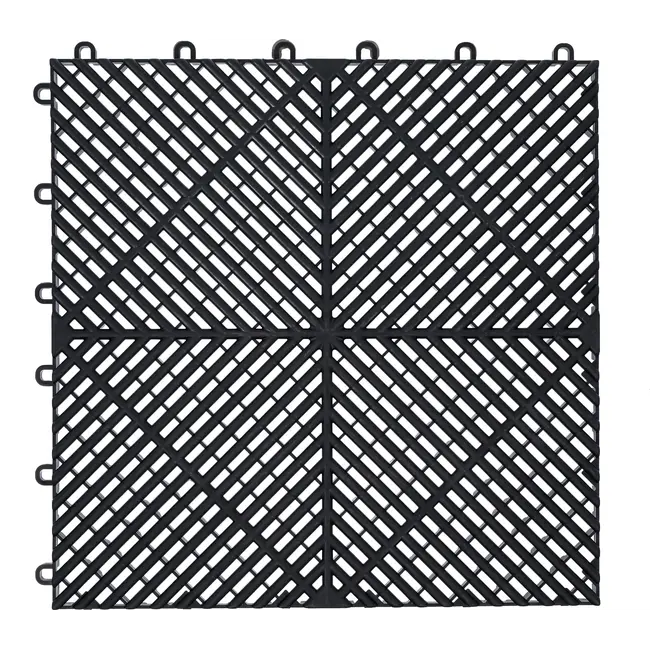 BGS Set kunststoftegels - kliksysteem - 400 x 400 x 18 mm - 10 delig