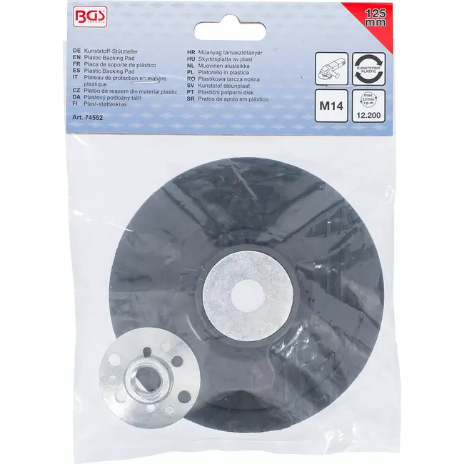 BGS Kunststof steunplaat - Ø 125 mm