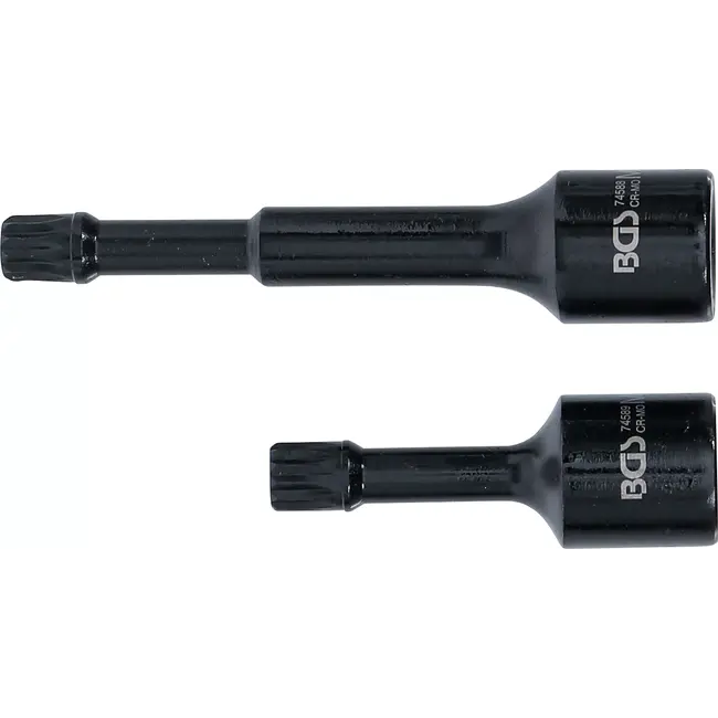 BGS Kracht speciale dopsleutelbitset - 1/2" - binnenveeltand (voor XZN) M12 - voor VAG - 2 delig