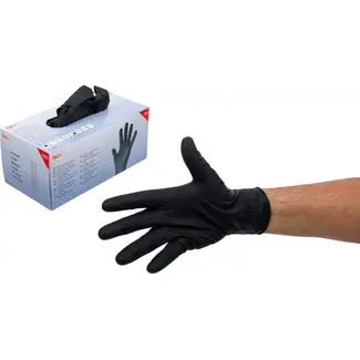 BGS technic Wegwerphandschoenen-box - nitril - extra grip - maat L - 100 stuks