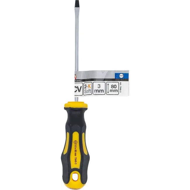 BGS Schroevendraaier - sleuf 3 mm - Meslengte 80 mm