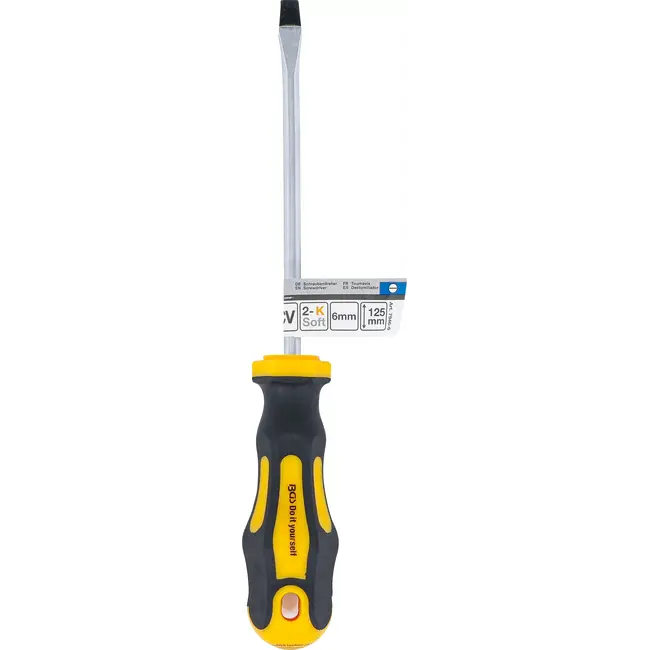 BGS Schroevendraaier - sleuf 6 mm - Meslengte 125 mm