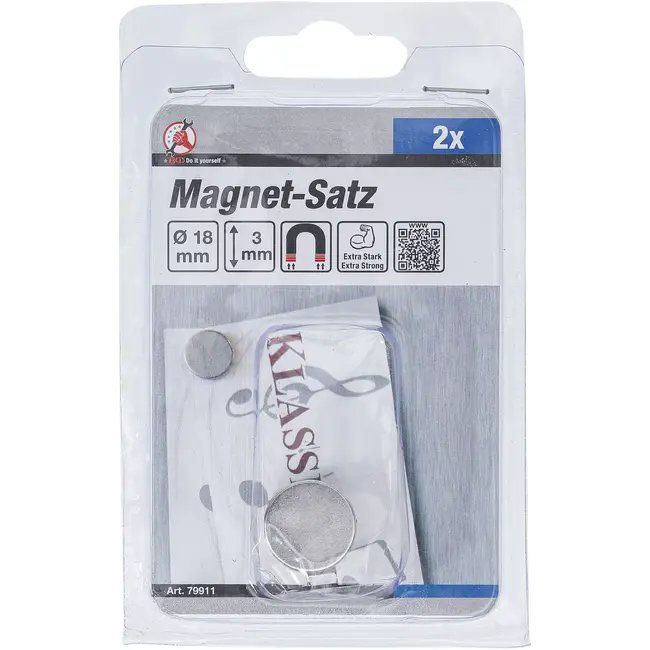 BGS Magneetset - extra sterk - Ø 18 mm - 2 delig