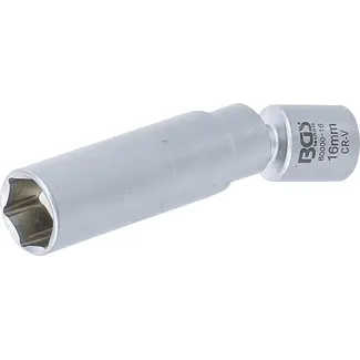 BGS Cardan dopsleutelbit voor ontstekings- en voorverwarmingsbougies - 3/8" - 16 mm