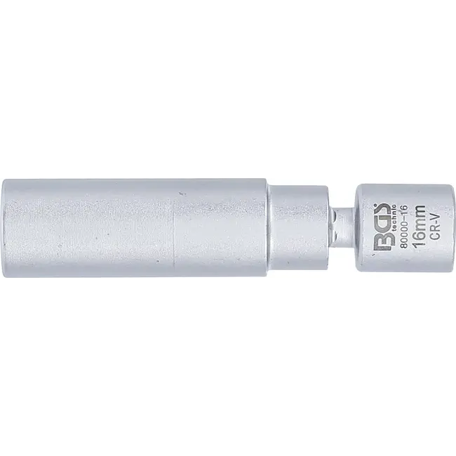 BGS Cardan dopsleutelbit voor ontstekings- en voorverwarmingsbougies - 3/8" - 16 mm
