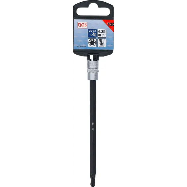 BGS Dopsleutelbit - 1/4" - Torx met kogelkop T30
