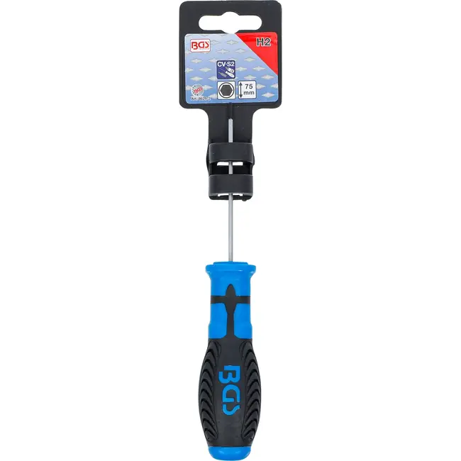 BGS Schroevendraaier - binnenzeskant 2 mm - Meslengte 75 mm