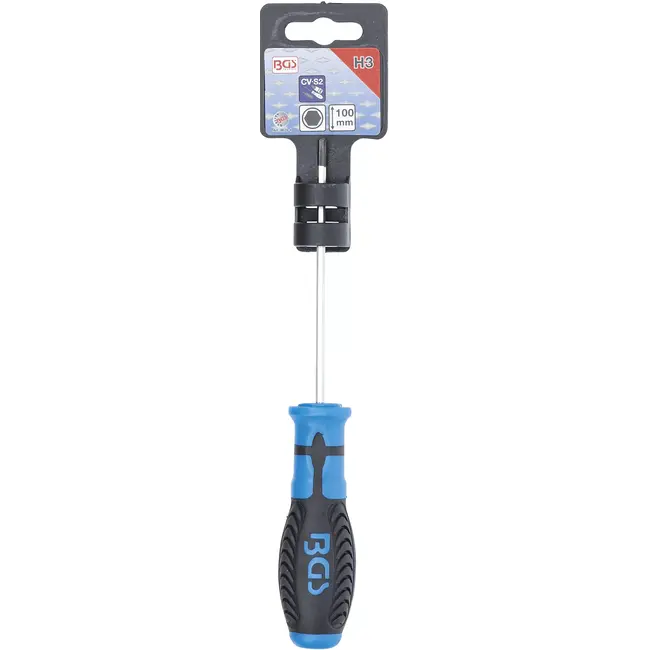 BGS Schroevendraaier - binnenzeskant 3 mm - Meslengte 100 mm