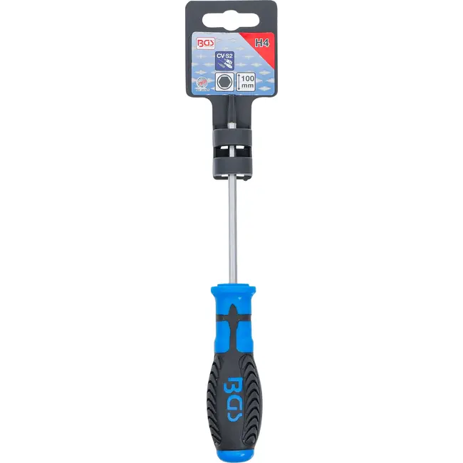 BGS Schroevendraaier - binnenzeskant 4 mm - Meslengte 100 mm