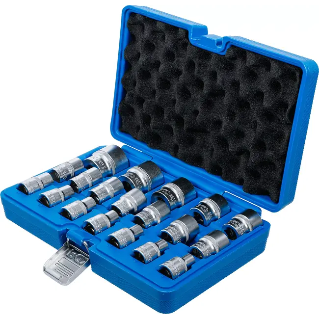 BGS Doppenset zeskant - 1/2" - 8 - 32 mm - 19 delig