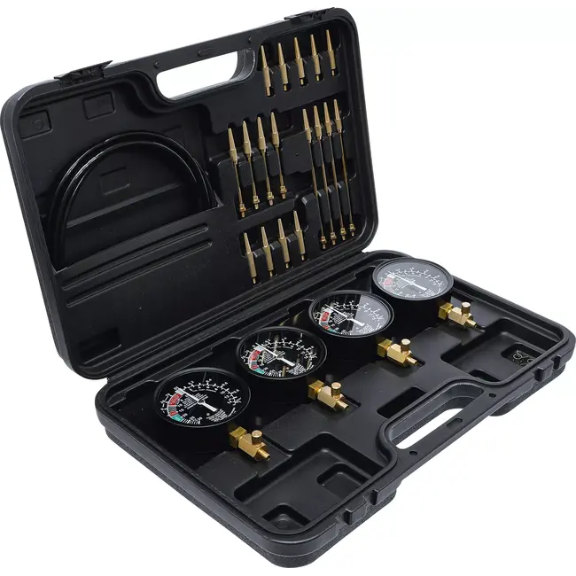 BGS Synchroon-caburateur-testapparaat - met 4 synchroonklokken - 26 delig