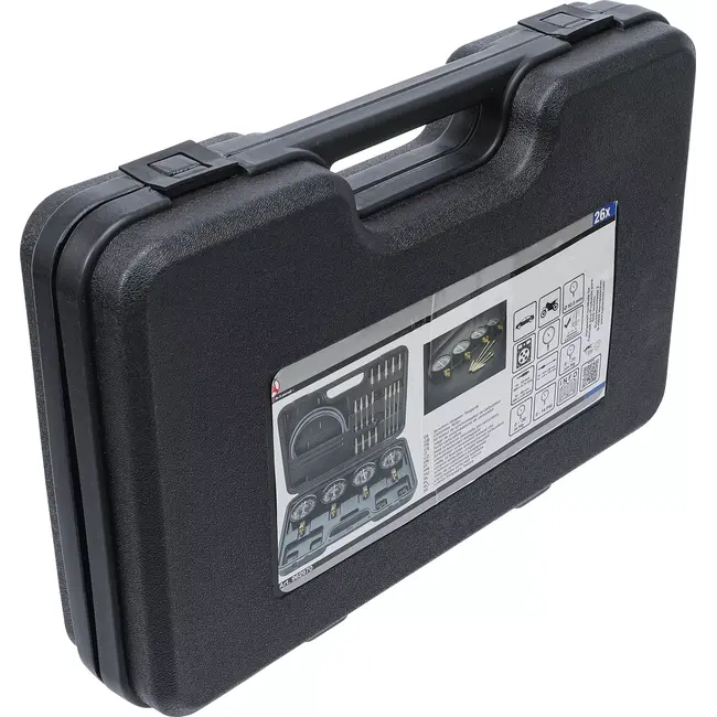 BGS Synchroon-caburateur-testapparaat - met 4 synchroonklokken - 26 delig