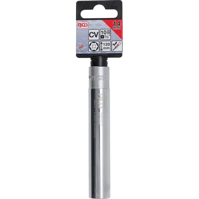 BGS Dopsleuteldop zeskant, extra diep - aandrijf-binnenvierkant 3/8" - 14 mm