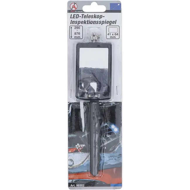 BGS LED telescoopinspectiespiegel - 290 - 876 mm