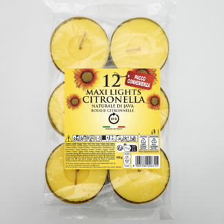 Citronella Kaars 12 stuks – Sfeervol en Natuurlijk Muggenwerend