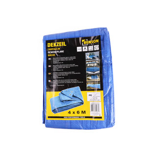 Benson Dekzeil 4 x 6 meter blauw