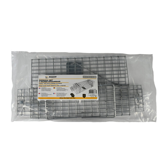 Benson Dierenval met 2 deuren opvouwbaar 31 x 11 x 11 cm