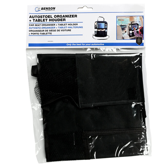 Benson Autostoel organizer + tablet houder