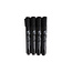 Benson Merkstift permanent – Set van 4 stuks, zwart