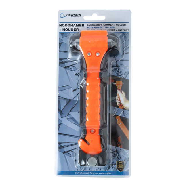 Benson Noodhamer met houder