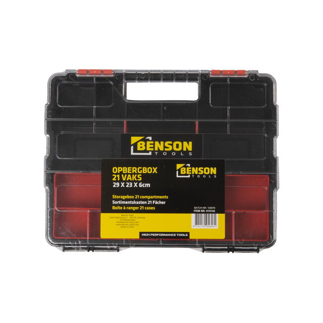 Benson Opbergbox 21 vak 29 x 6 x 23 cm