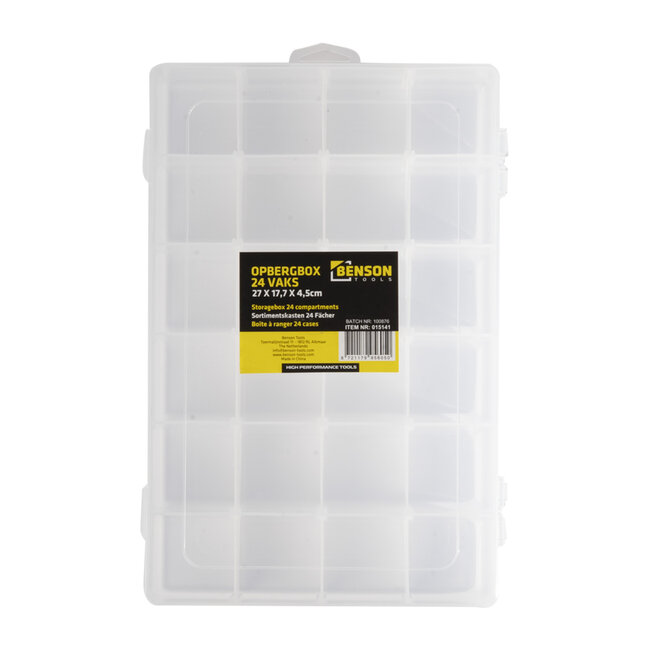 Benson Opbergbox 24 vak 27 x 17,7 x 4,5 cm