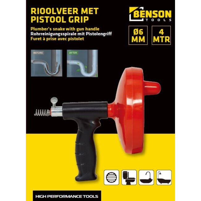Benson Rioolveer pistool grip 4 meter