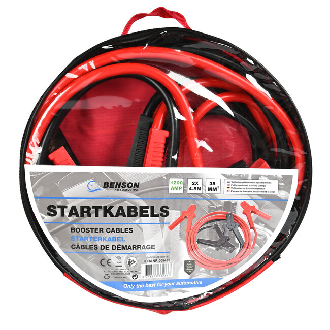 Benson Startkabel 1200A 35 qmm 4.5 meter kabel