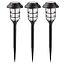 Benson Tuinlamp solar fakkel 43 cm flame effect 3 stuks