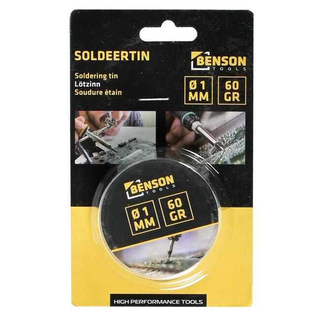 Benson Soldeertin 60 gr ø1 mm op rol