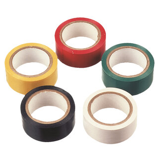 Werkzeyt PVC Isolatietape Set – 5-delig – Assorti