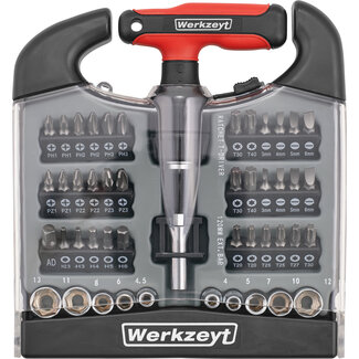 Werkzeyt Mini T-Dopsleutelset – 48-delig – 1/4 inch