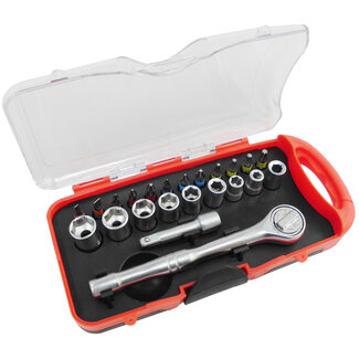 Werkzeyt Bit- en Dopsleutelset – 23-delig – Met Ratel