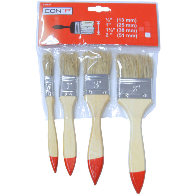 Werkzeyt Kwastenset – 4-delig – 1/2" tot 2"