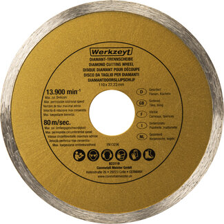 Werkzeyt Diamantslijpschijf Tegels – 110 mm – Nat en Droog