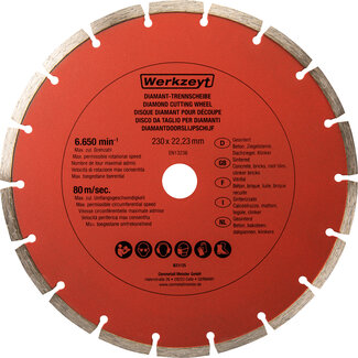 Werkzeyt Diamantslijpschijf Beton – 230 mm – Universeel